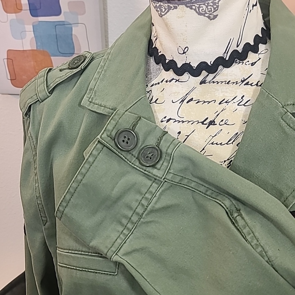 Cabi army inspired button front jacket - image 8